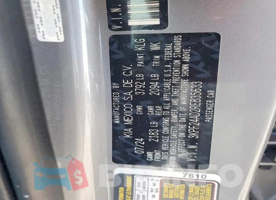 3KPF24AD2RE835633 Photo# 13