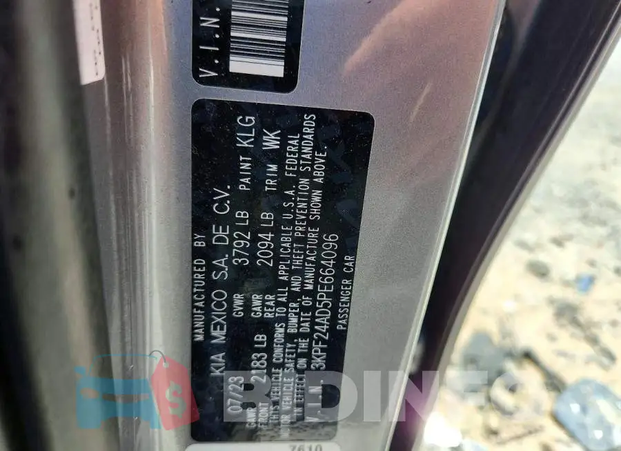 3KPF24AD5PE664096 Photo# 12