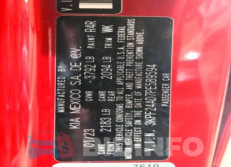 3KPF24AD7PE589594 Photo# 12