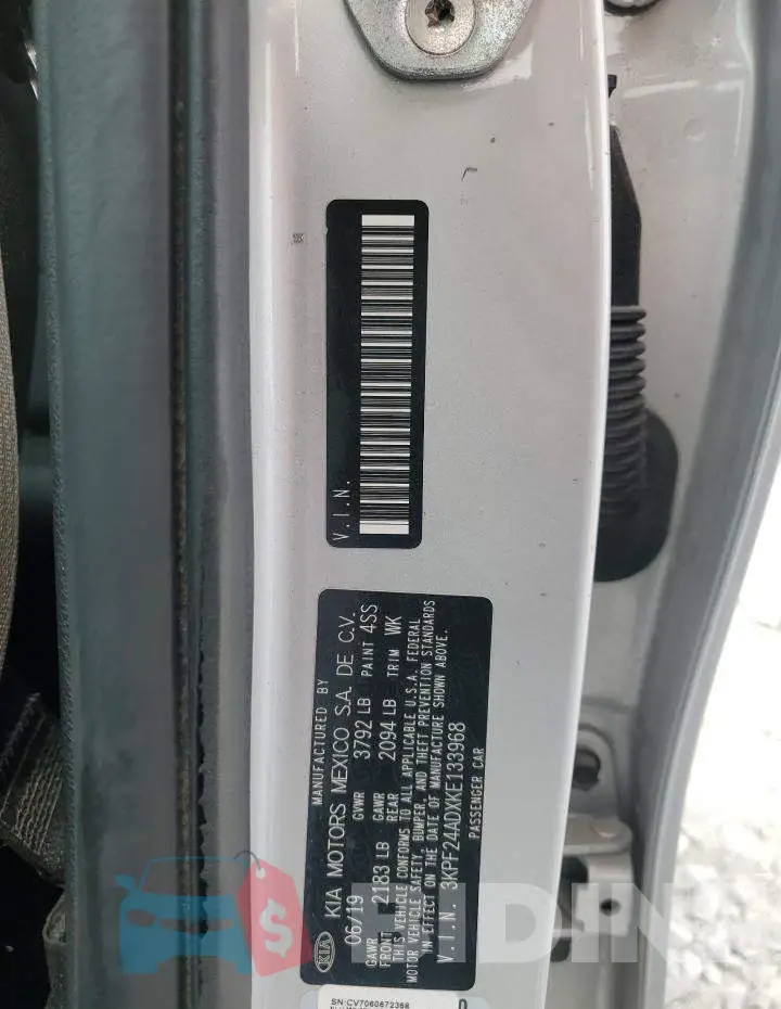 3KPF24ADXKE133968 Photo# 13