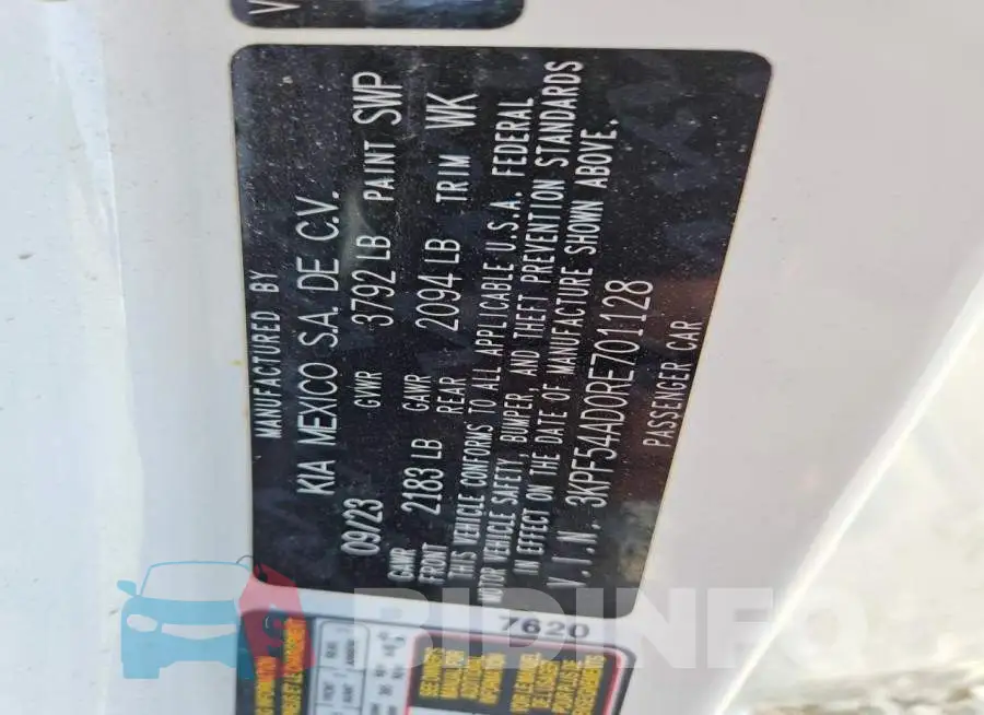 3KPF54AD0RE701128 Photo# 13
