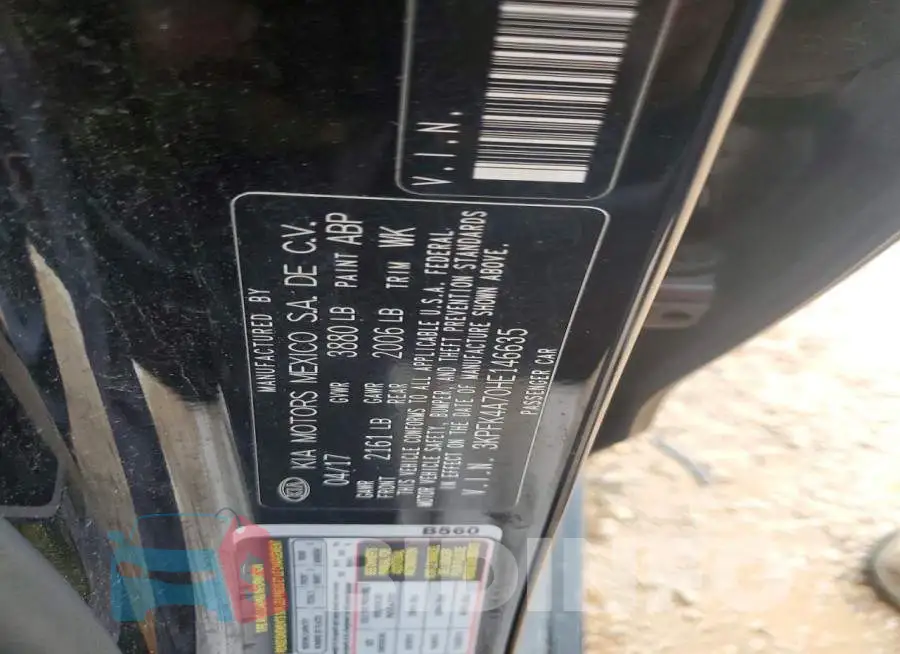 3KPFK4A70HE146635 Photo# 12