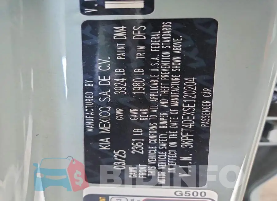 3KPFT4DEXSE120204 Photo# 12