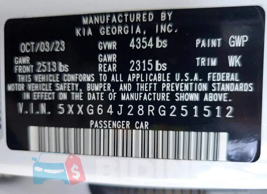 5XXG64J28RG251512 Photo# 12