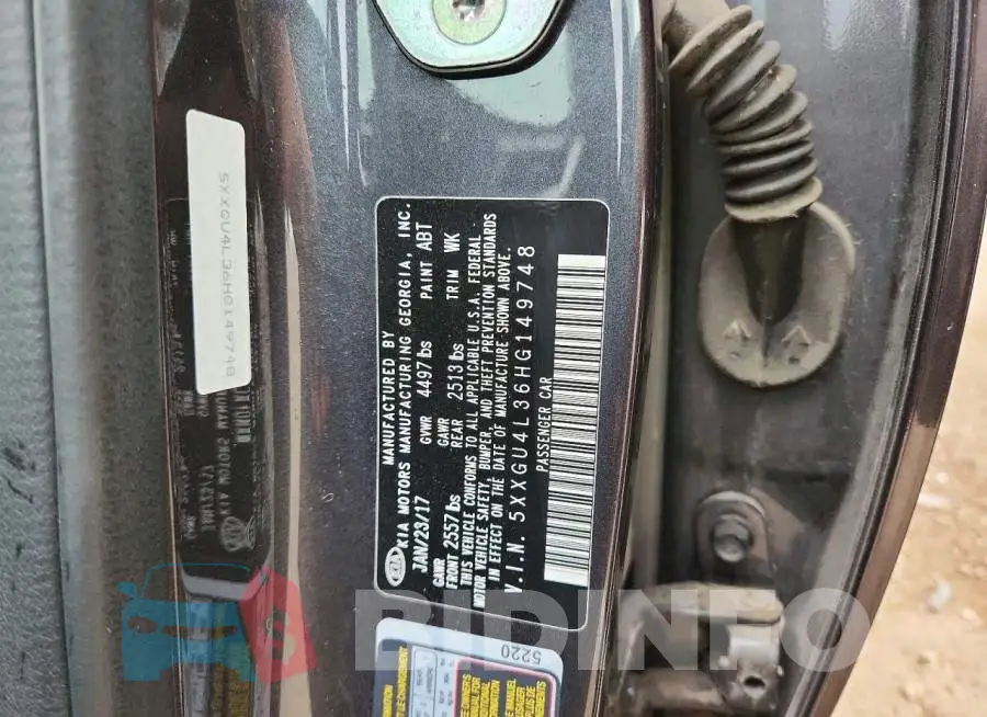 5XXGU4L36HG149748 Photo# 12