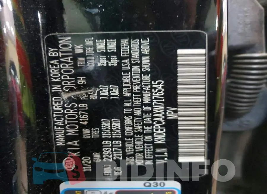 KNDEPCAAXM7176545 Photo# 13