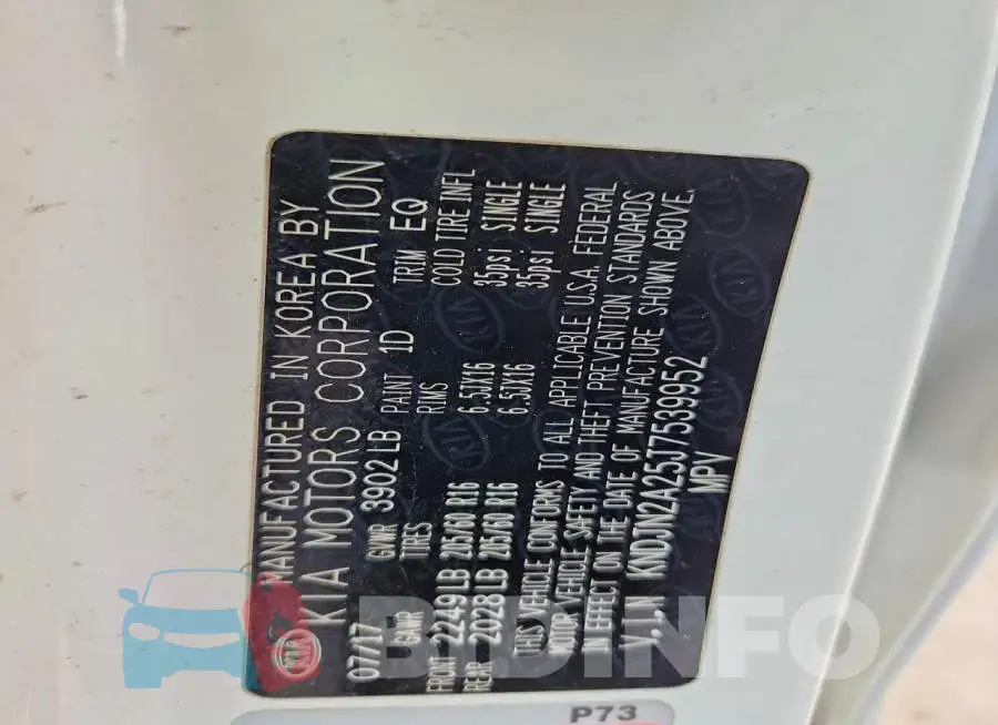 KNDJN2A25J7539952 Photo# 13