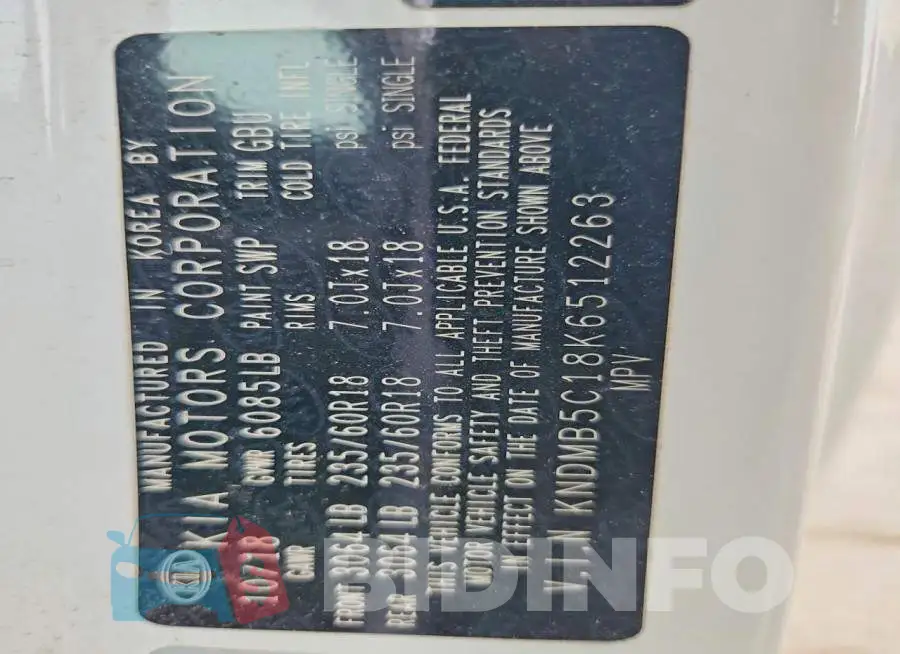 KNDMB5C18K6512263 Photo# 13