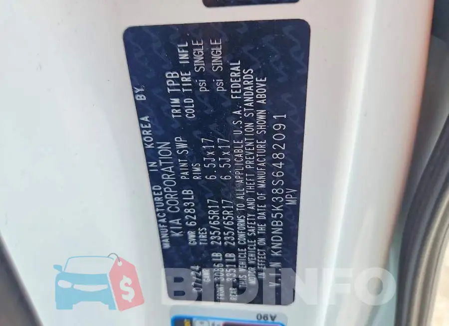 KNDNB5K38S6482091 Photo# 13