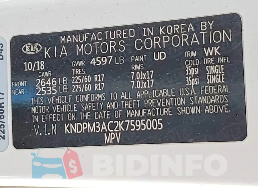 KNDPM3AC2K7595005 Photo# 14