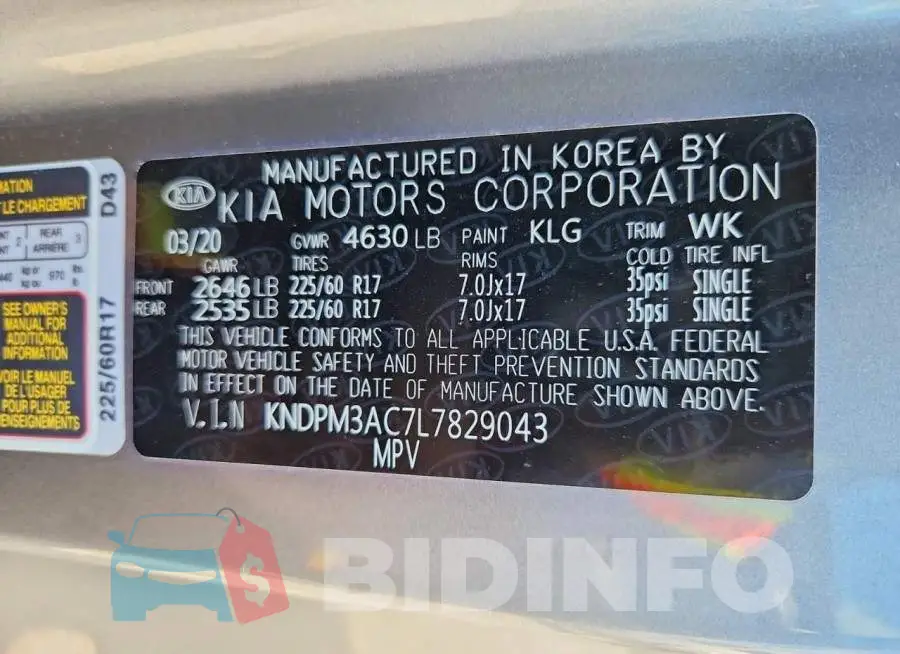 KNDPM3AC7L7829043 Photo# 13