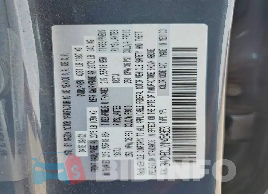 3MVDMBCLXNM454363 Photo# 13