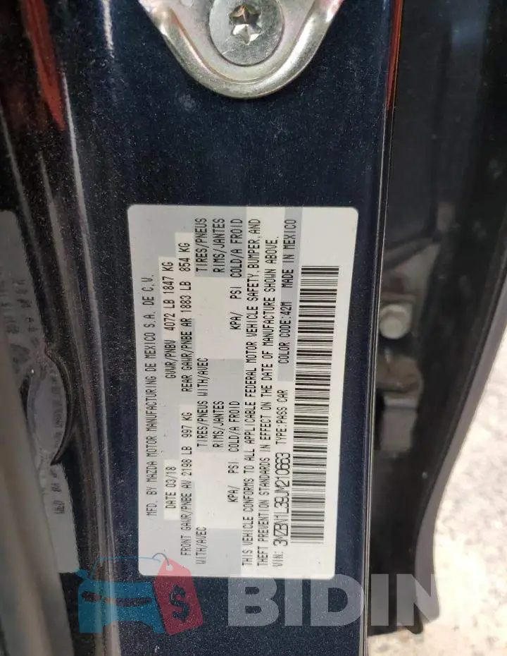 3MZBN1L39JM210663 Photo# 14