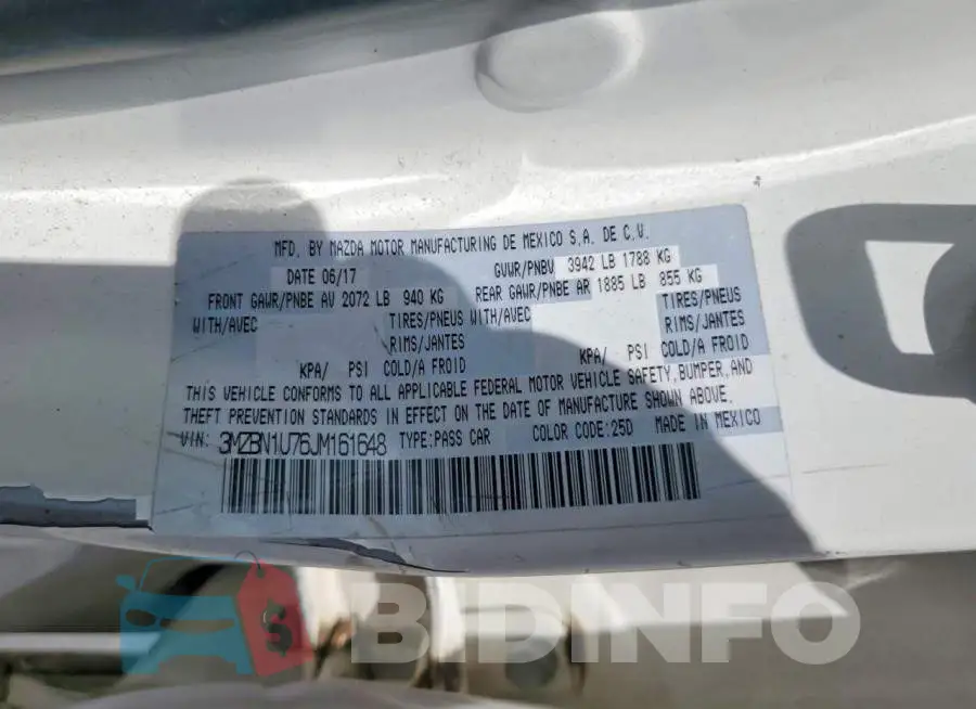 3MZBN1U76JM161648 Photo# 12