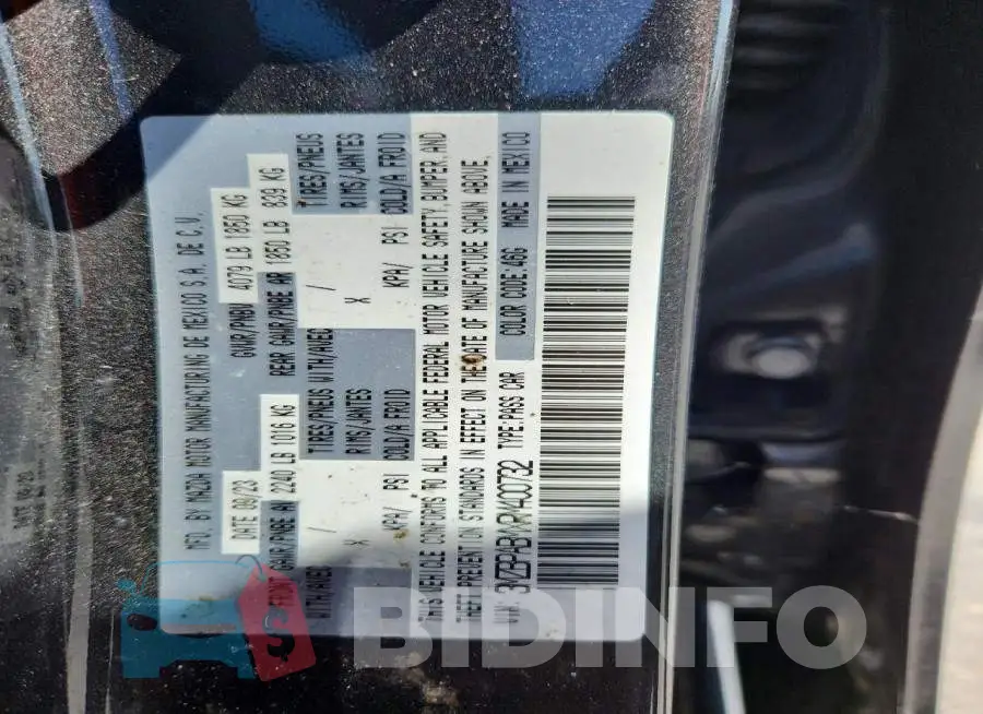 3MZBPABMXRM400732 Photo# 12