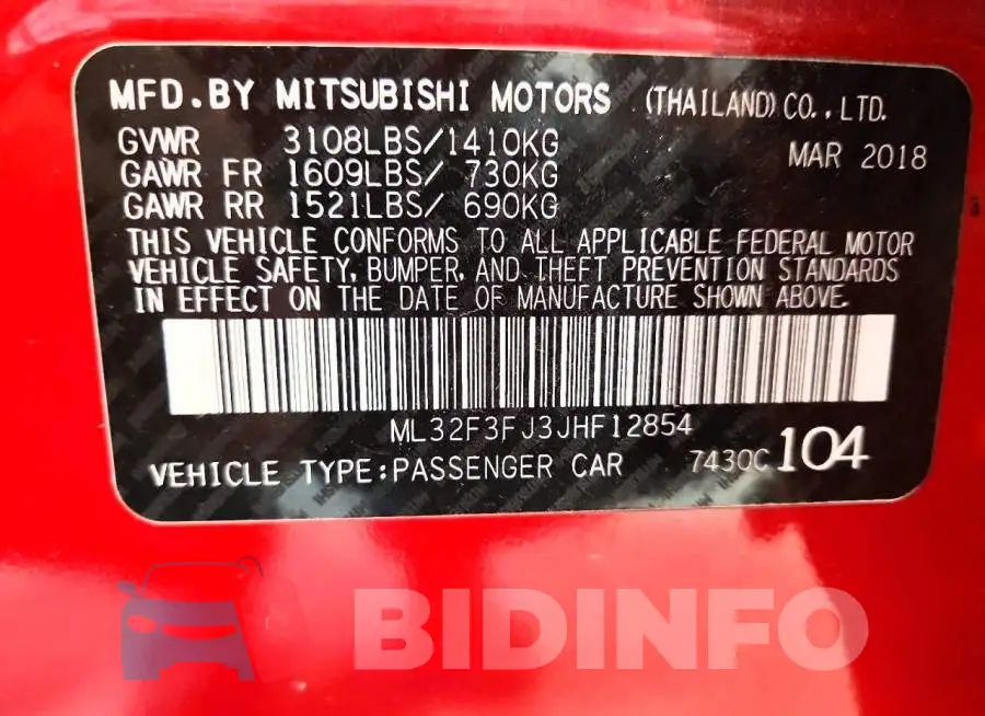 ML32F3FJ3JHF12854 Photo# 12