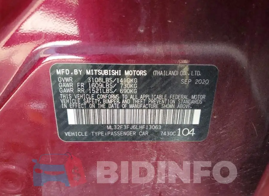 ML32F3FJ6LHF13063 Photo# 12