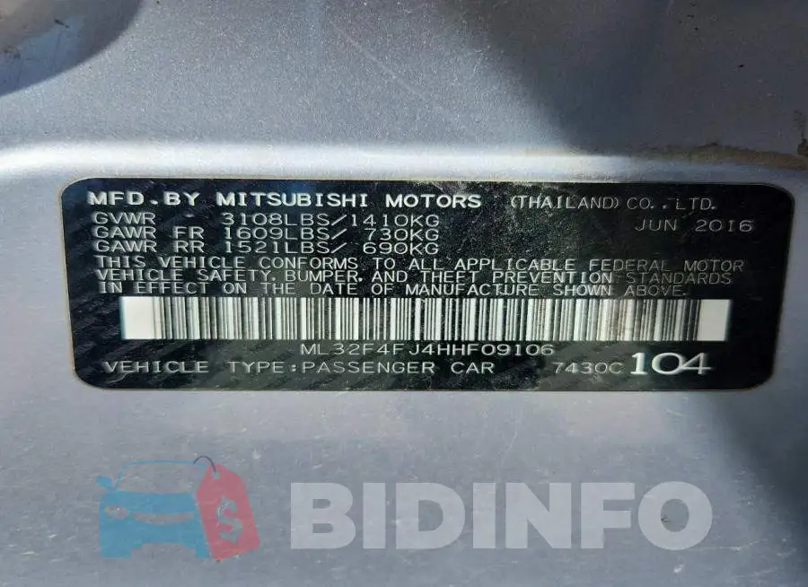 ML32F4FJ4HHF09106 Photo# 12