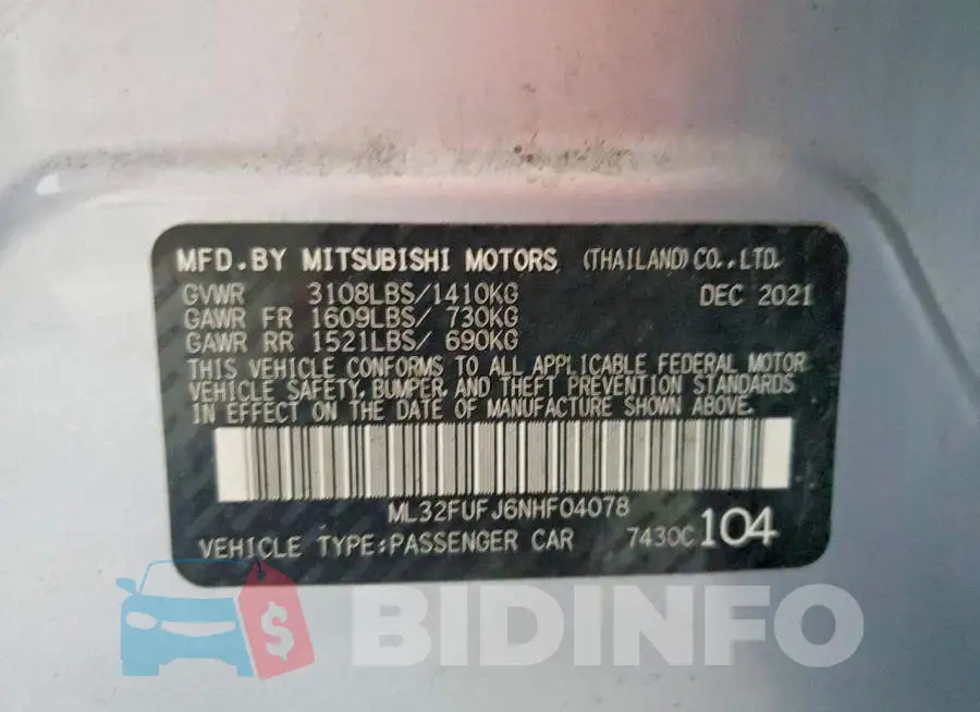 ML32FUFJ6NHF04078 Photo# 12