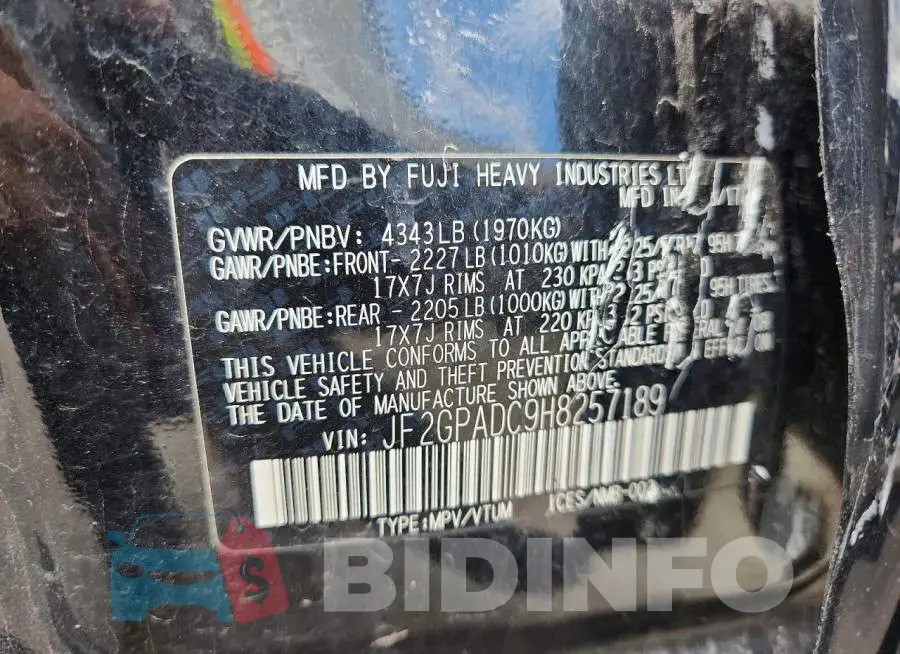 JF2GPADC9H8257189 Photo# 13