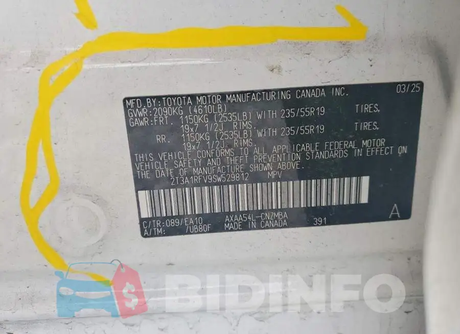 2T3A1RFV9SW529812 Photo# 14