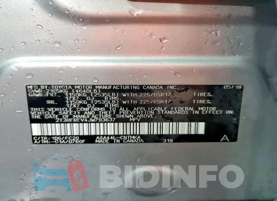 2T3RFREV4JW793637 Photo# 13