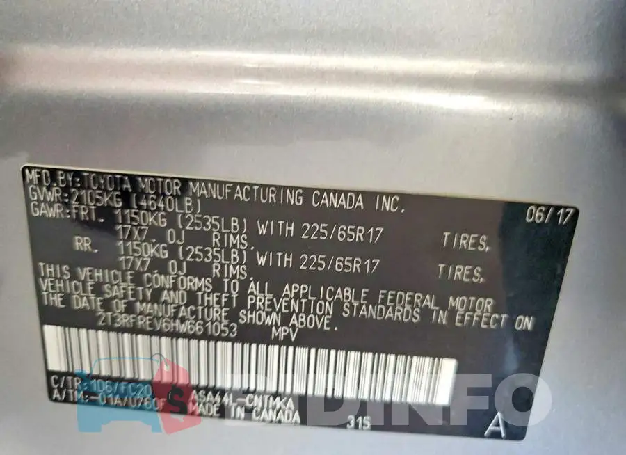 2T3RFREV6HW661053 Photo# 13