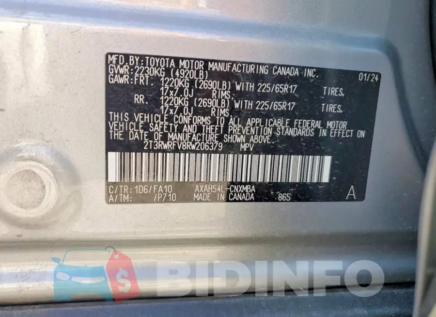 2T3RWRFV8RW206379 Photo# 13