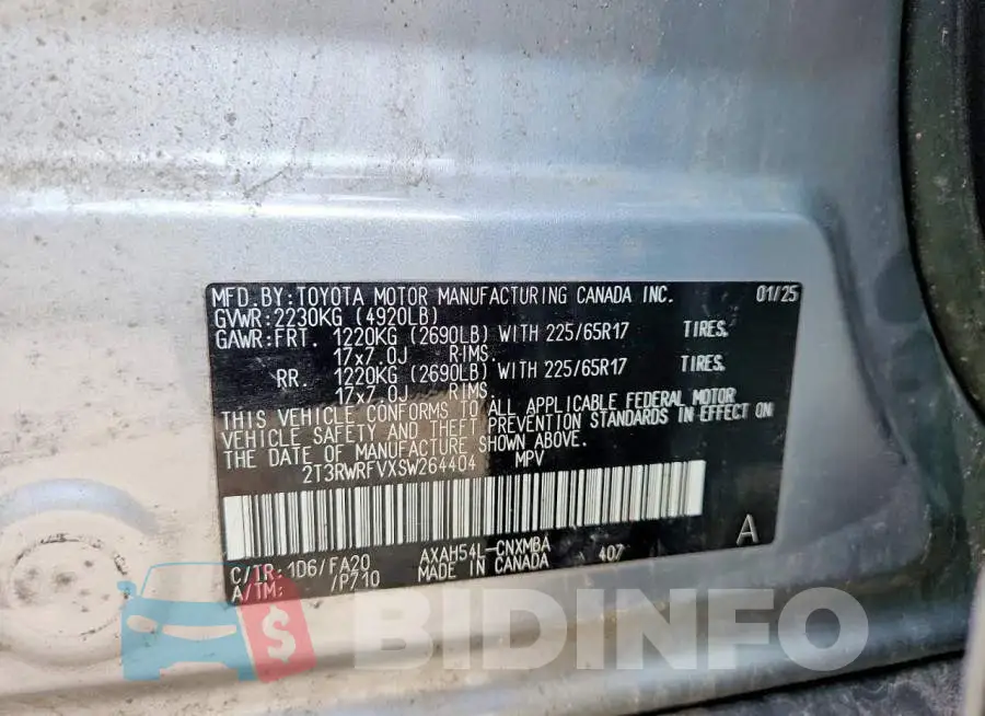 2T3RWRFVXSW264404 Photo# 14