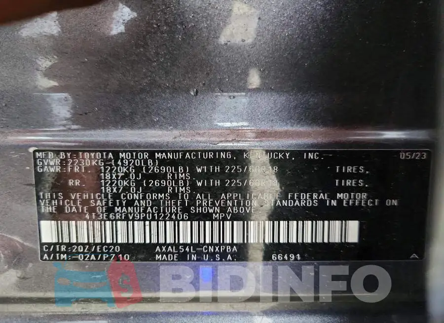 4T3E6RFV9PU122406 Photo# 13