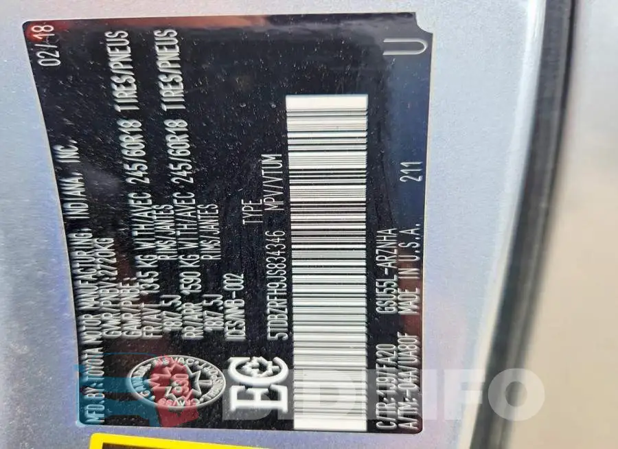 5TDBZRFH9JS834346 Photo# 13