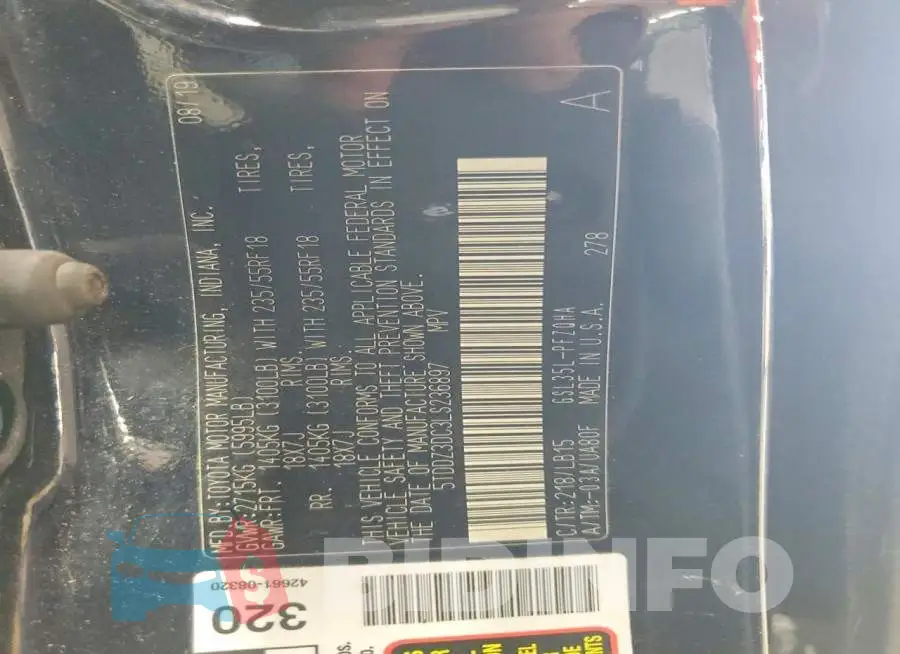 5TDDZ3DC3LS236897 Photo# 13