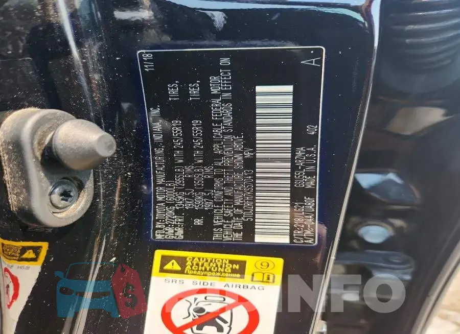 5TDJZRFH7KS570413 Photo# 13