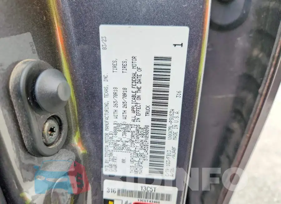 5TFLA5DB1PX090098 Photo# 13