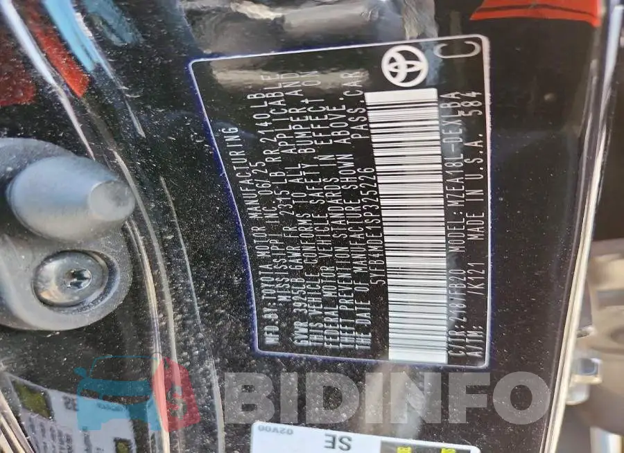 5YFB4MDE1SP325226 Photo# 12
