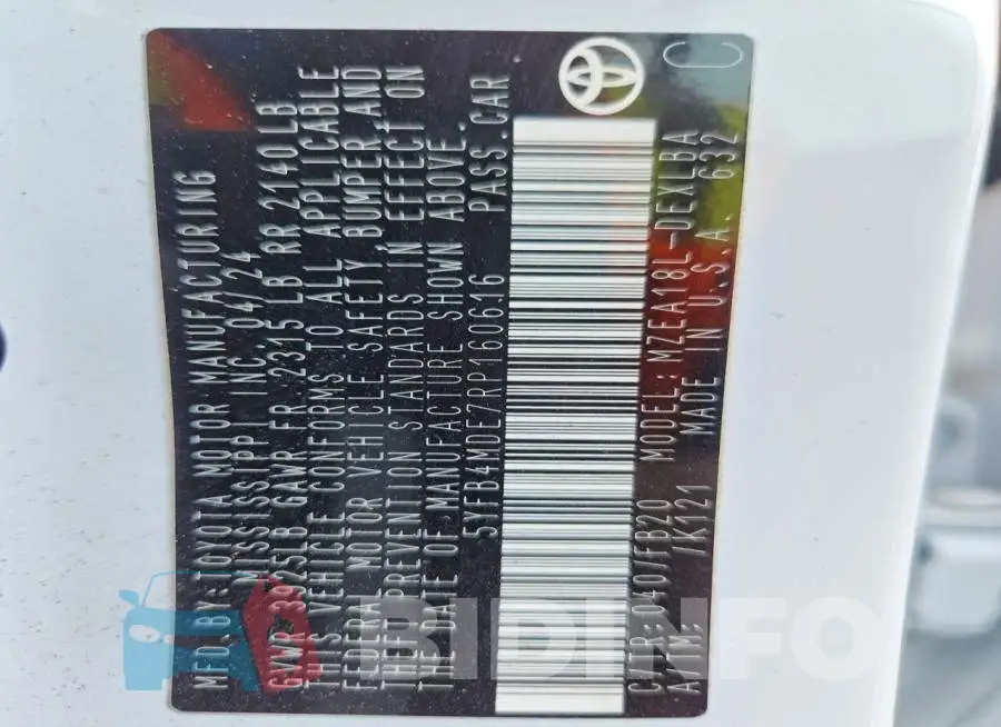 5YFB4MDE7RP160616 Photo# 12
