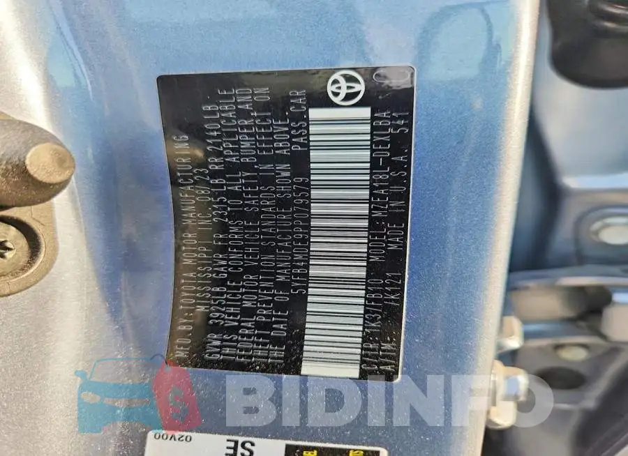 5YFB4MDE9PP079579 Photo# 13