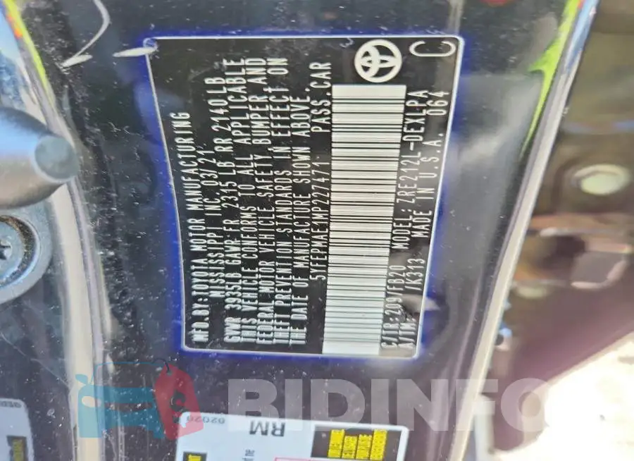5YFEPMAE1MP227471 Photo# 12