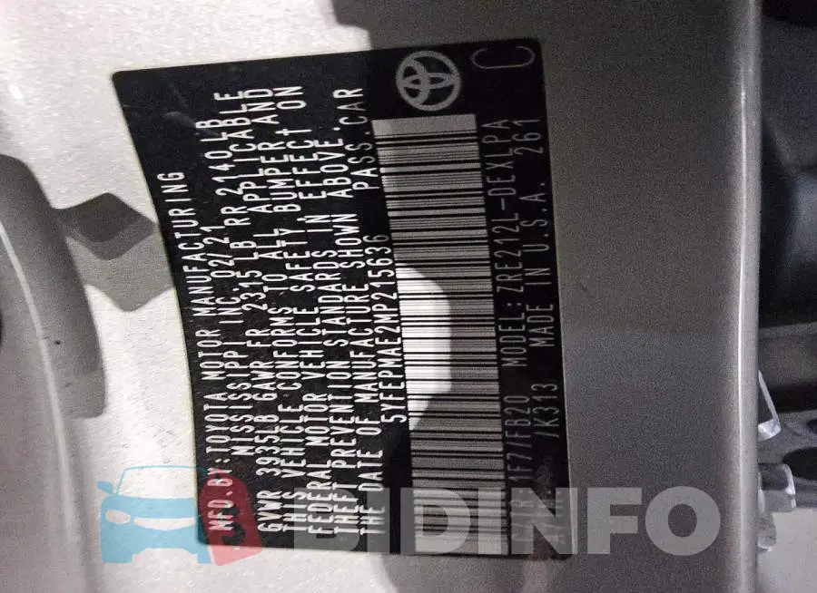 5YFEPMAE2MP215636 Photo# 13