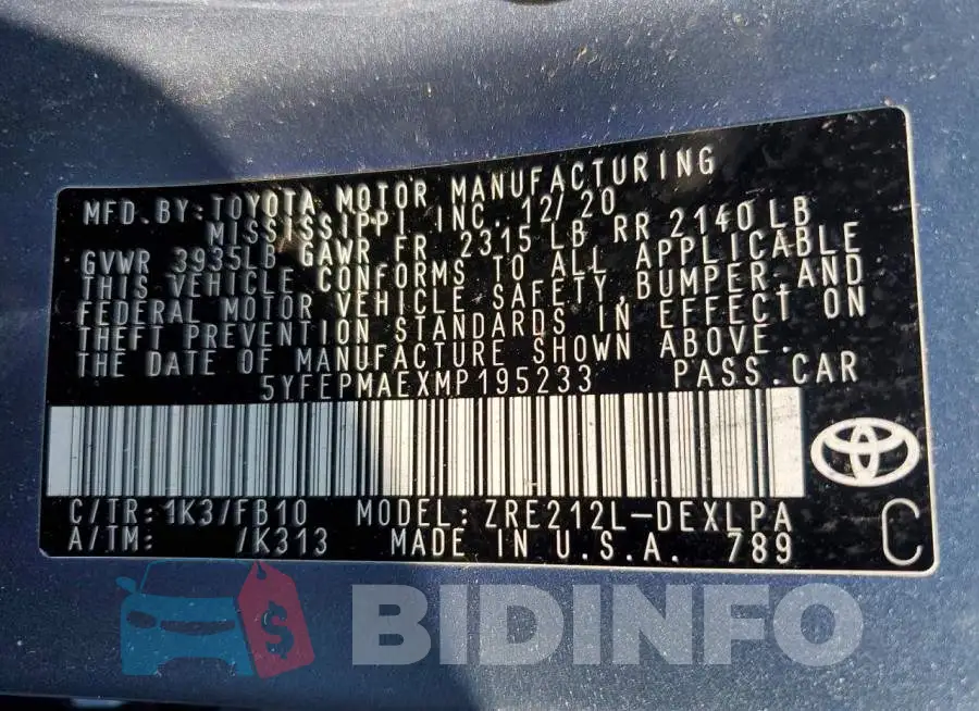 5YFEPMAEXMP195233 Photo# 13