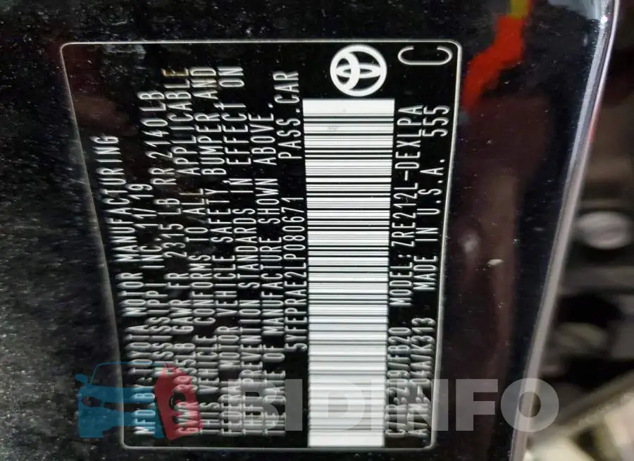 5YFEPRAE2LP080671 Photo# 12