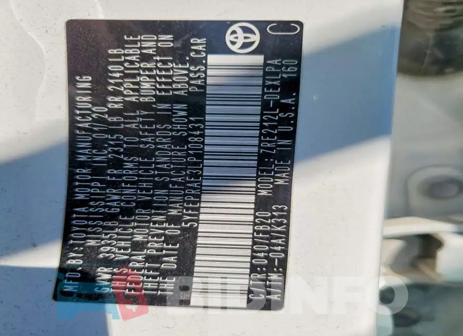 5YFEPRAE3LP108431 Photo# 13