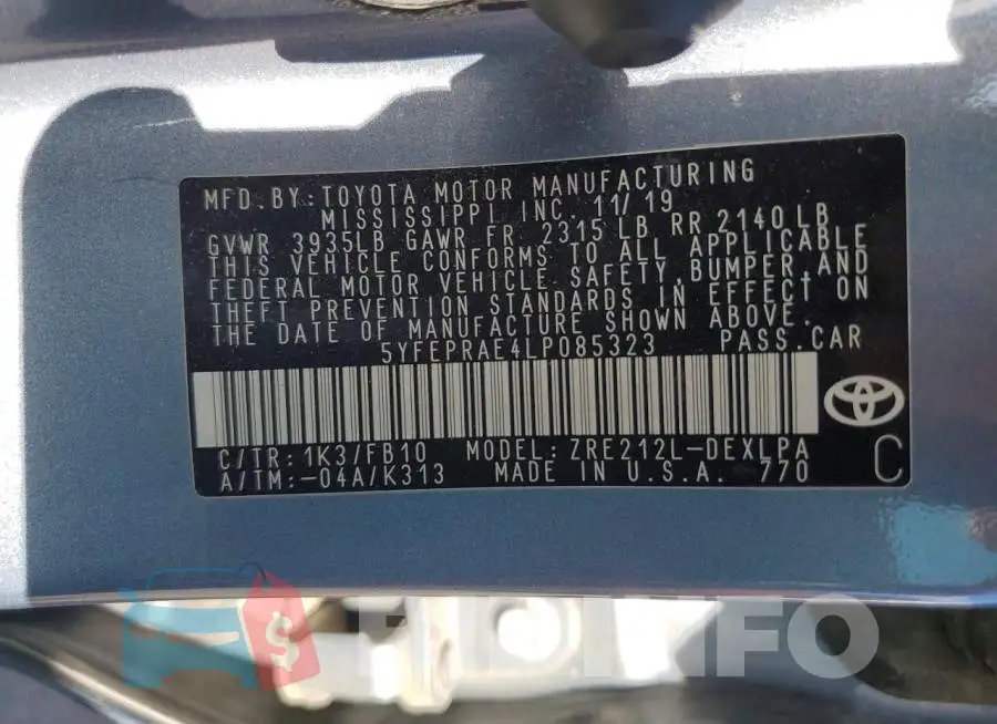 5YFEPRAE4LP085323 Photo# 13