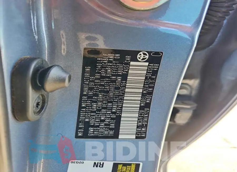 5YFP4RCE3LP026164 Photo# 13