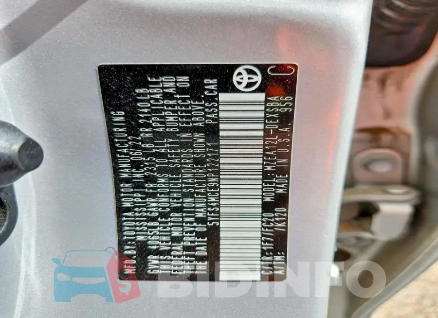 5YFS4MCE9NP122171 Photo# 13