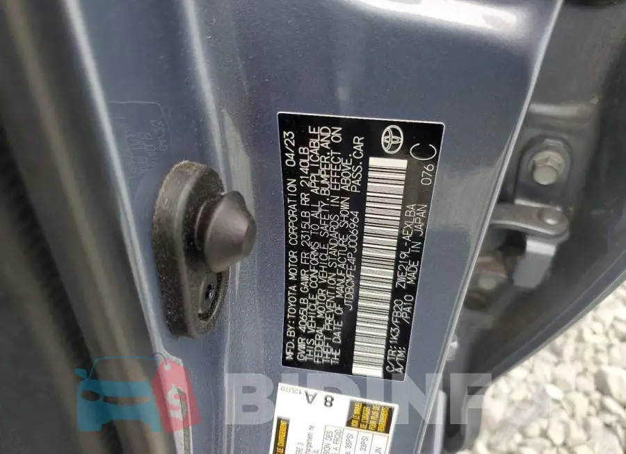 JTDBCMFE4PJ006964 Photo# 12