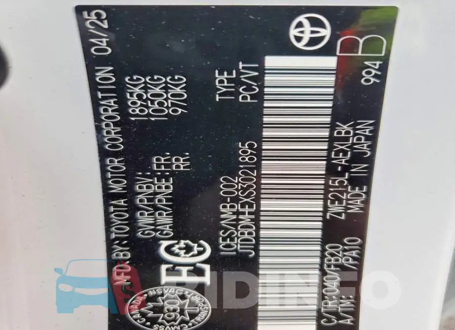 JTDBDMHEXS3021895 Photo# 12