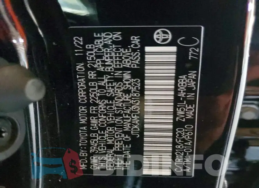 JTDKAMFU3N3187523 Photo# 12