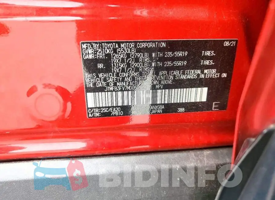 JTMFB3FV7MD059960 Photo# 13