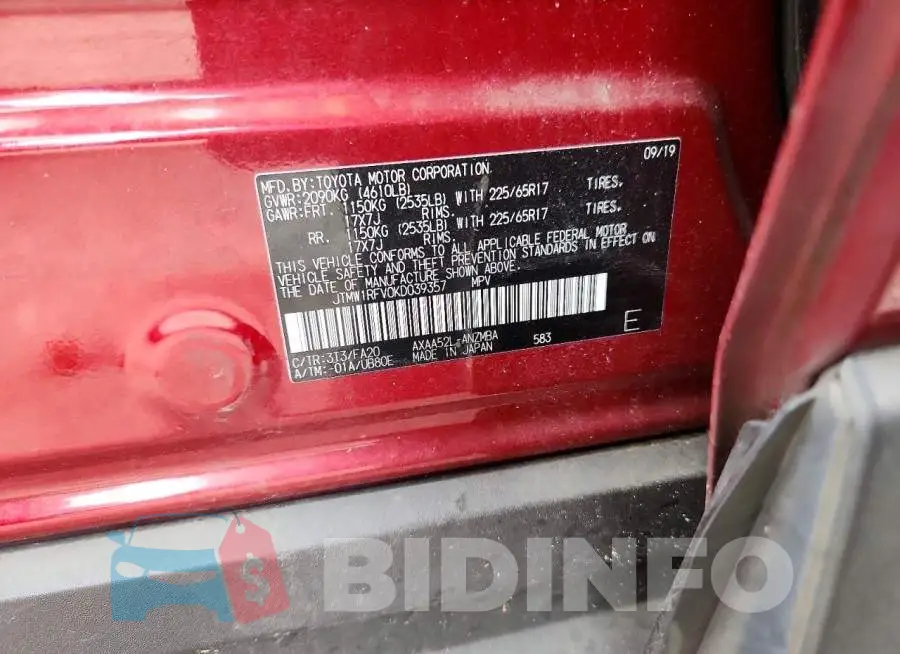 JTMW1RFV0KD039357 Photo# 12